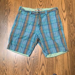 Robert Graham Men’s Blue Striped Shorts